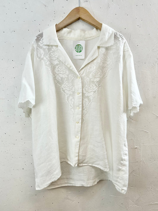 Vintage Open Collar Shirt [F30473]