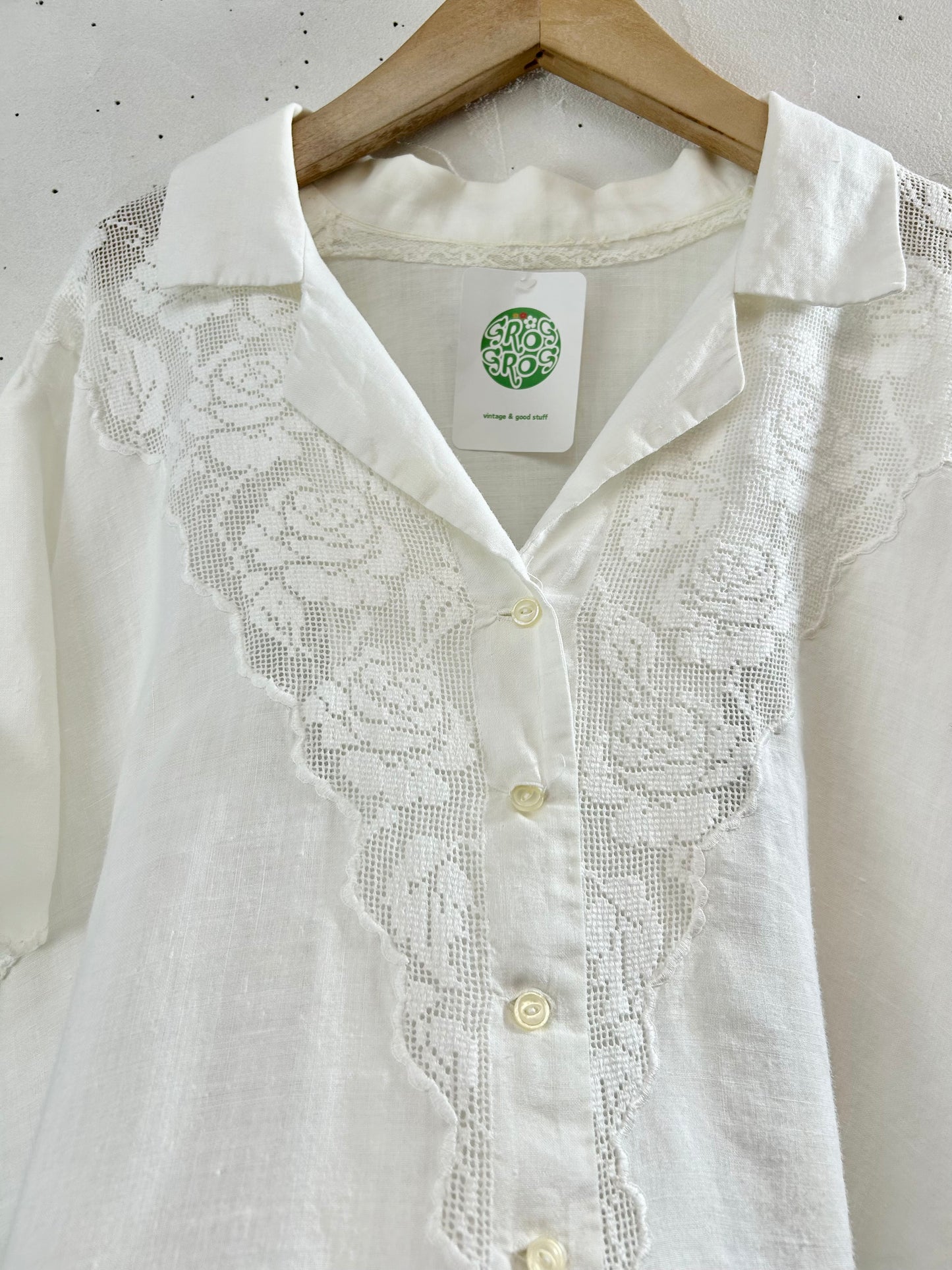 Vintage Open Collar Shirt [F30473]
