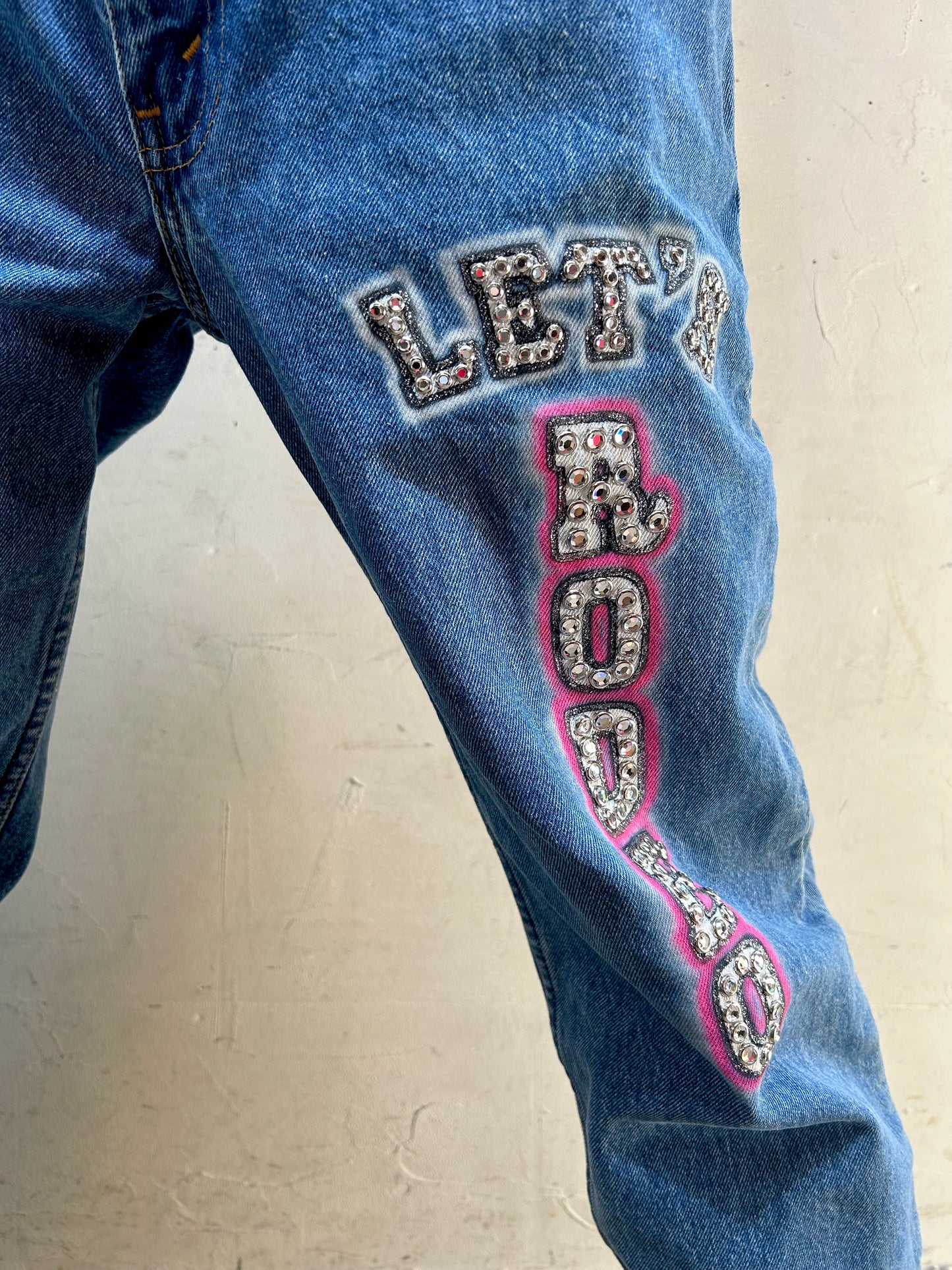 Vintage Hand Painted Pants 〜Levi′s〜 [I25067]