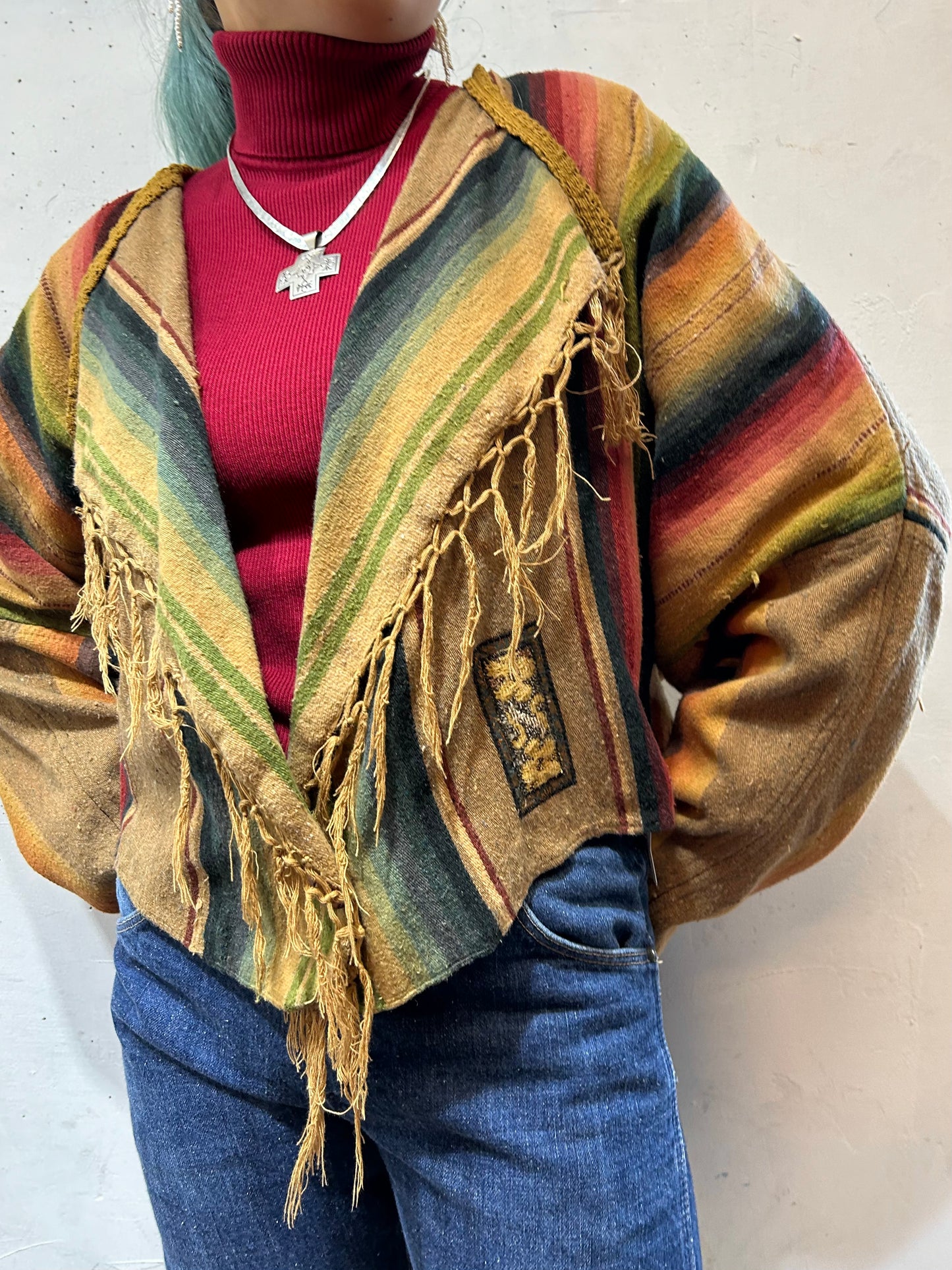 Vintage Fringe Chimayo Jacket [L25849]