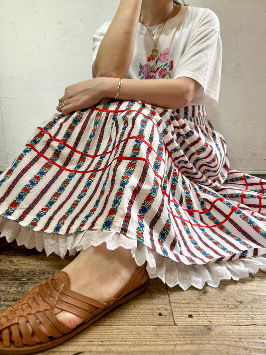 Vintage Tyrol Skirt 〜hammer & Peter Hahn〜 [D26923]