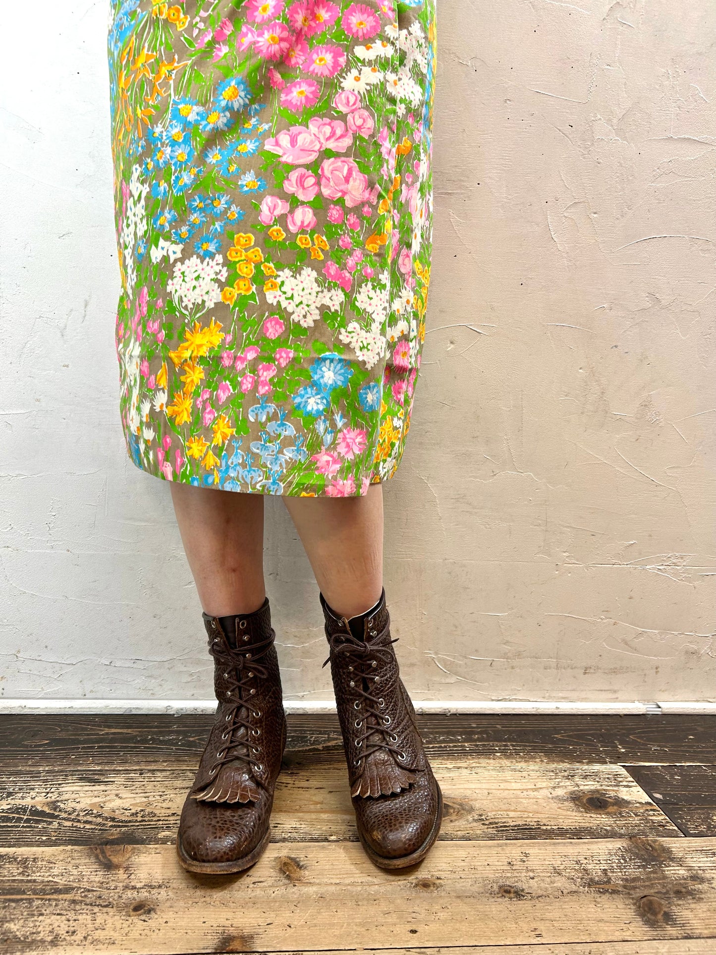 ’70s Vintage Wrap Skirt [H28324]