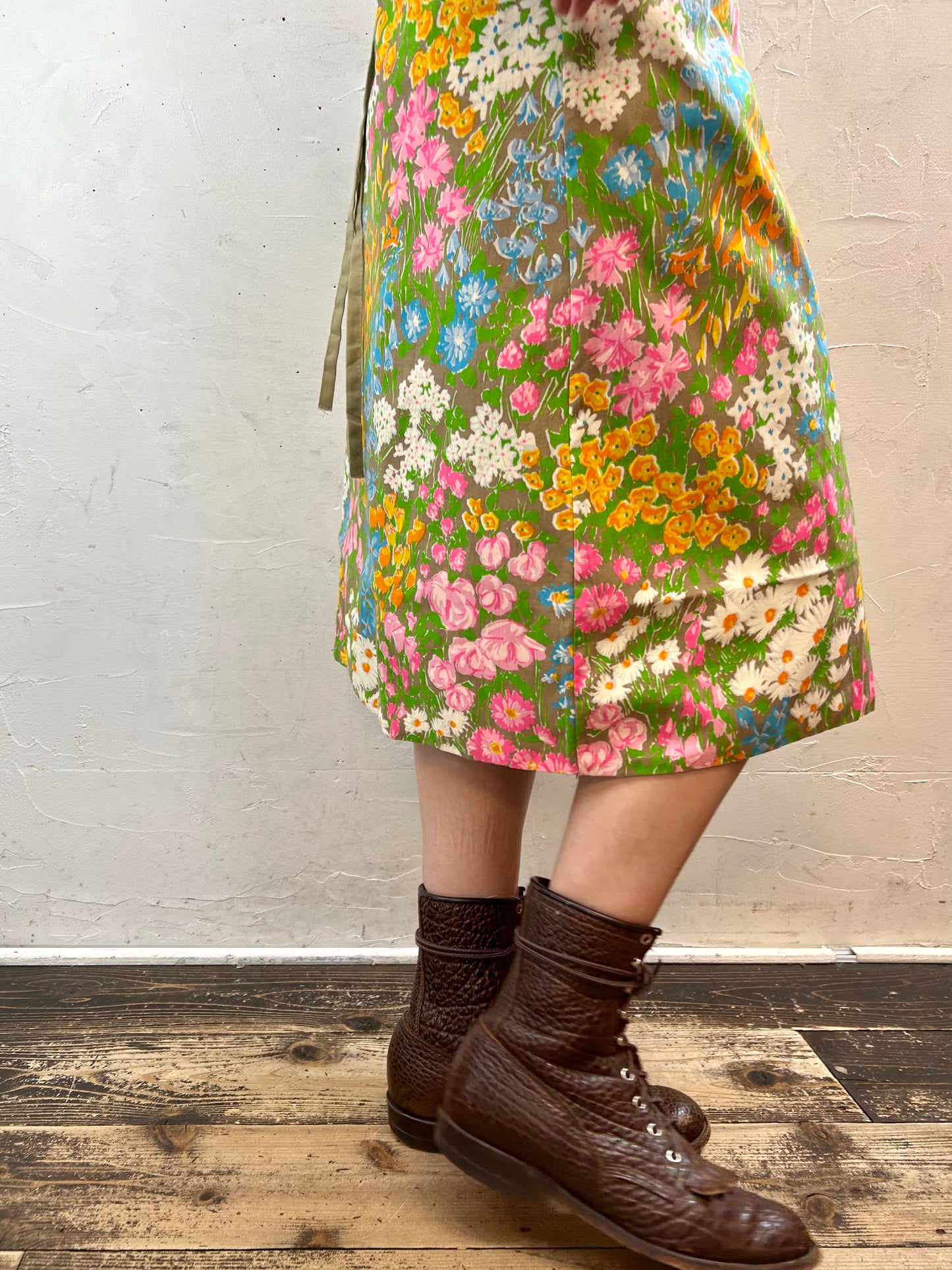 ’70s Vintage Wrap Skirt [H28324]