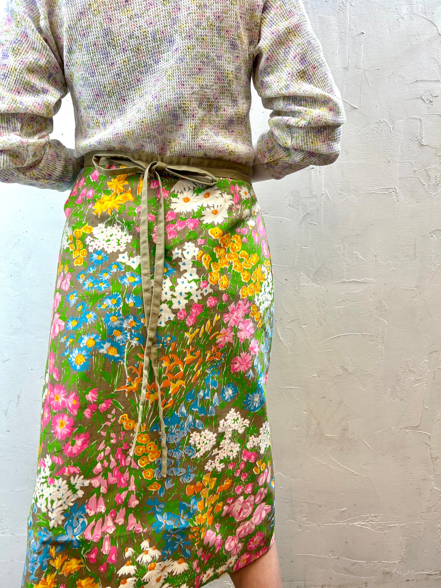 ’70s Vintage Wrap Skirt [H28324]