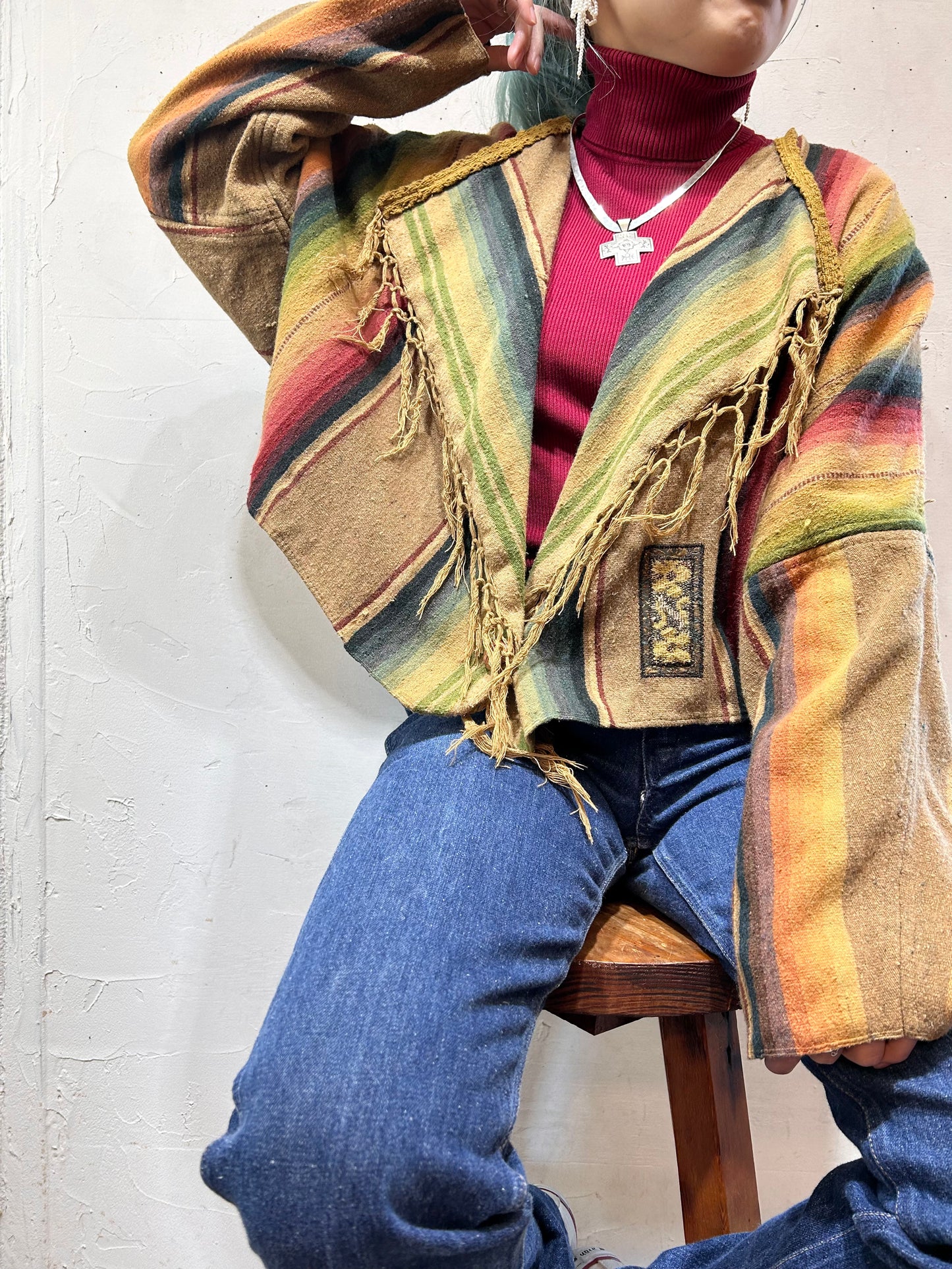 Vintage Fringe Chimayo Jacket [L25849]