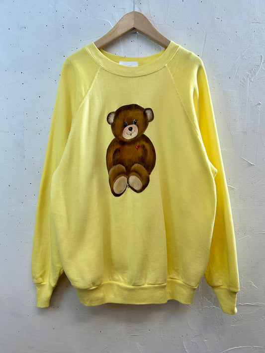 '80s Vintage Hand Painted Sweat MADE IN USA 〜Tultex〜 [C29637]