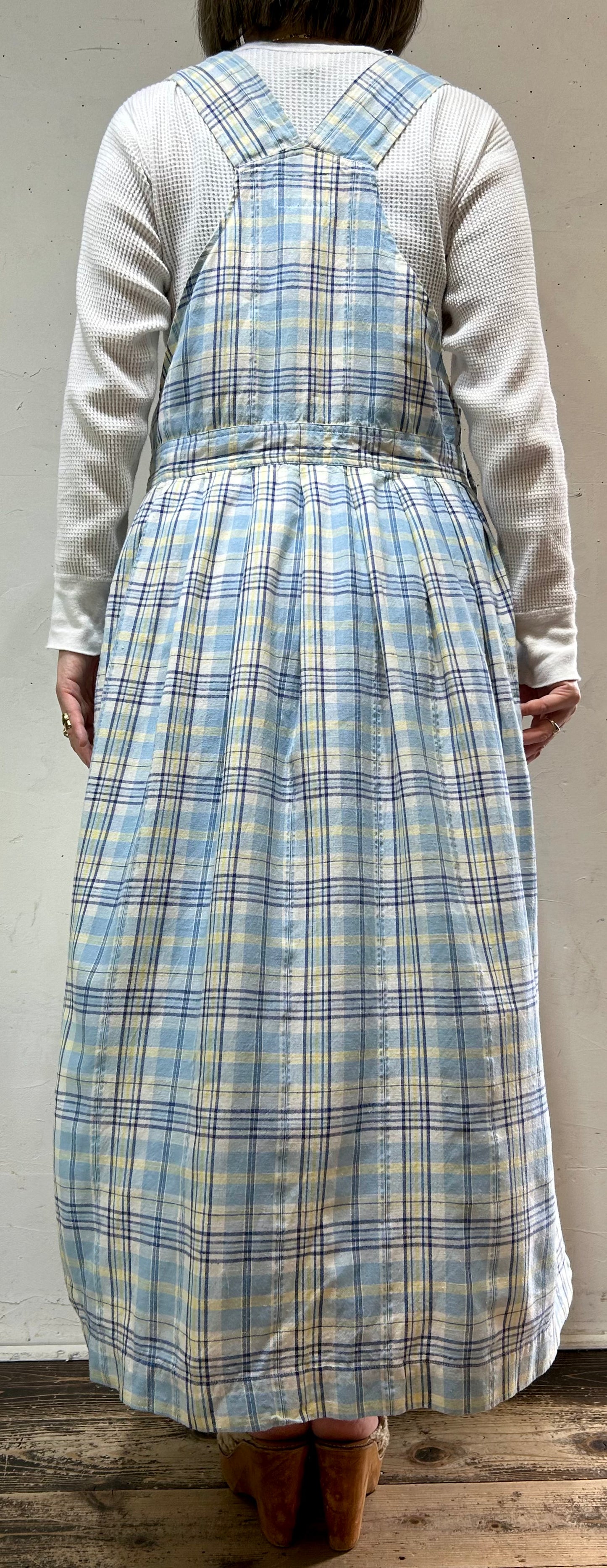 Vintage Plaid Jumper Skirt〜CASEY&MAX〜 [D26791]