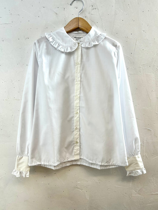 Vintage White Blouse  [H28744]