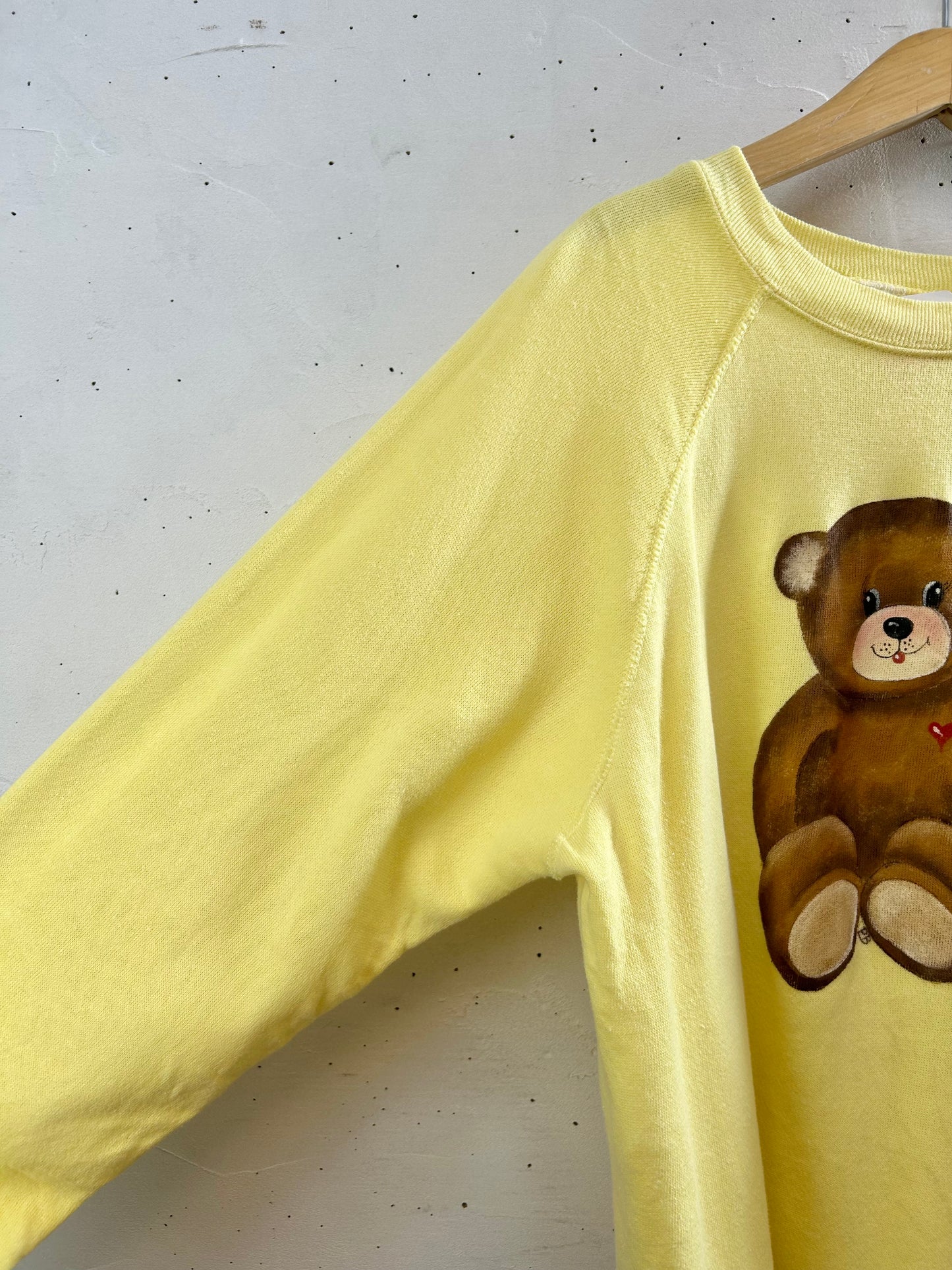 '80s Vintage Hand Painted Sweat MADE IN USA 〜Tultex〜 [C29637]