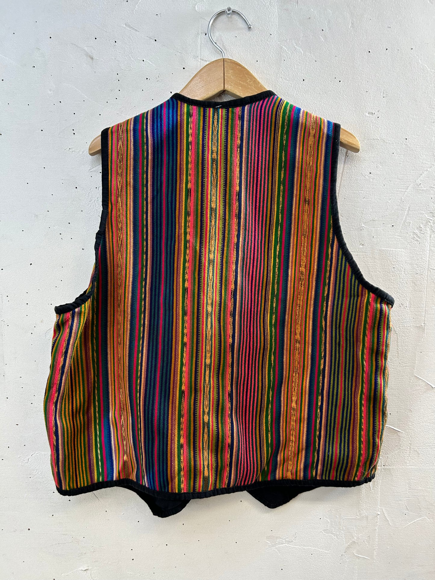 Vintage Guatemala Embroidery Vest [H28127]