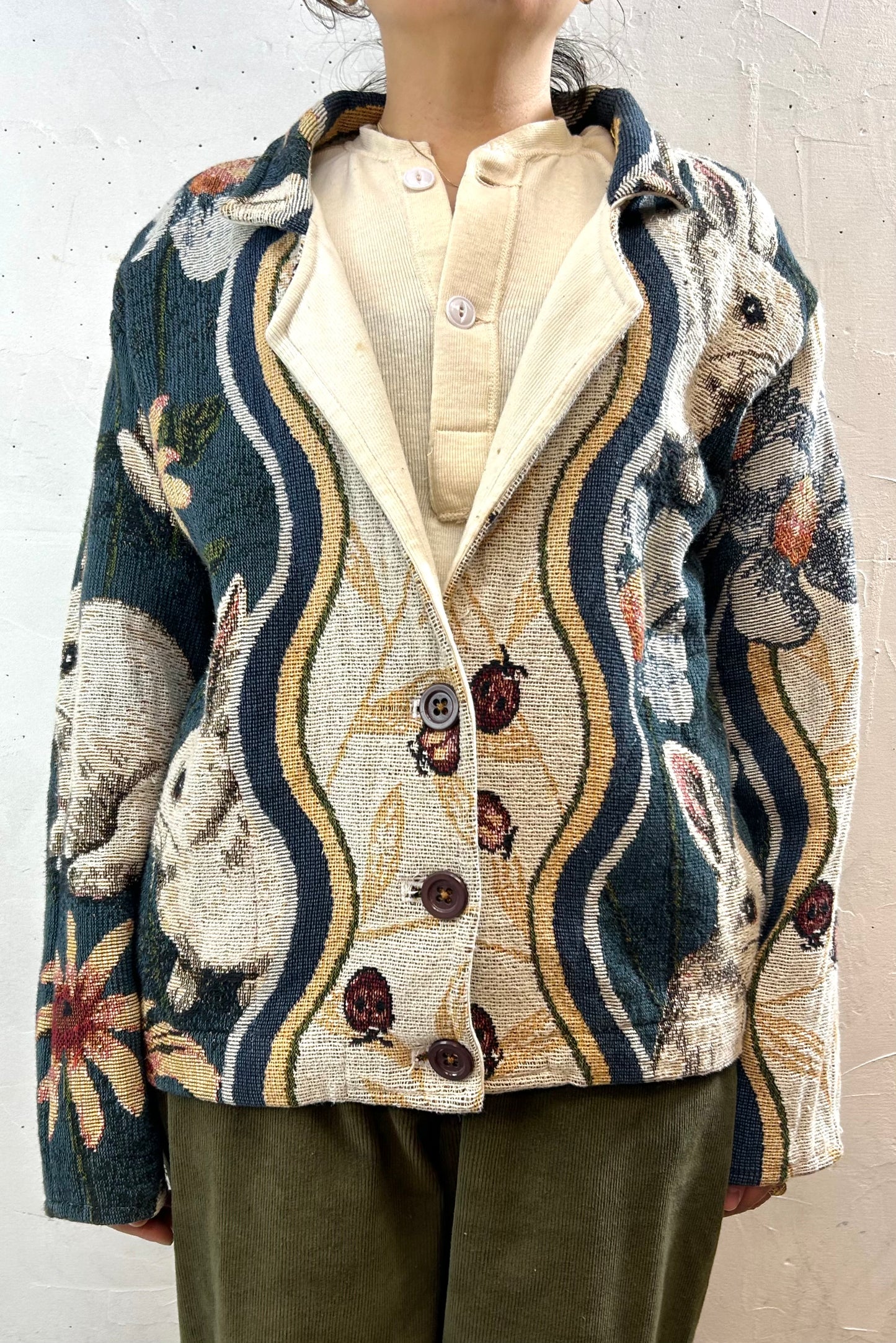 Vintage Rug Jacket MADE IN USA 〜SUGAR STREET WEAVERS〜 [H28319]