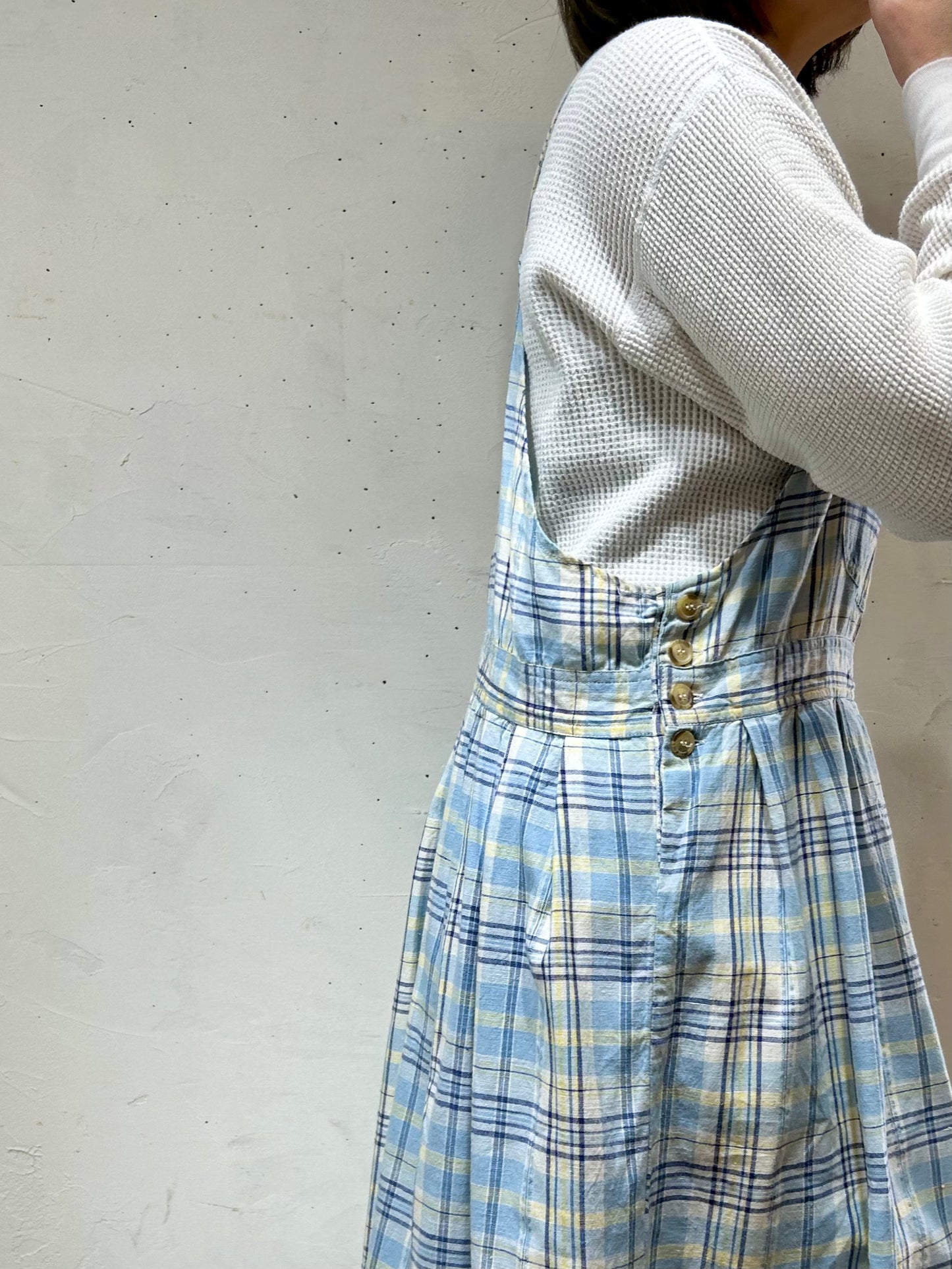 Vintage Plaid Jumper Skirt〜CASEY&MAX〜 [D26791]