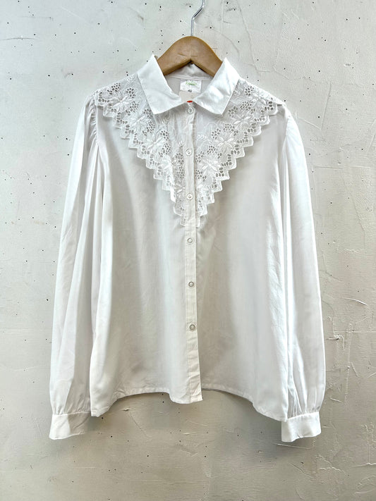 Vintage White Blouse  [H28743]