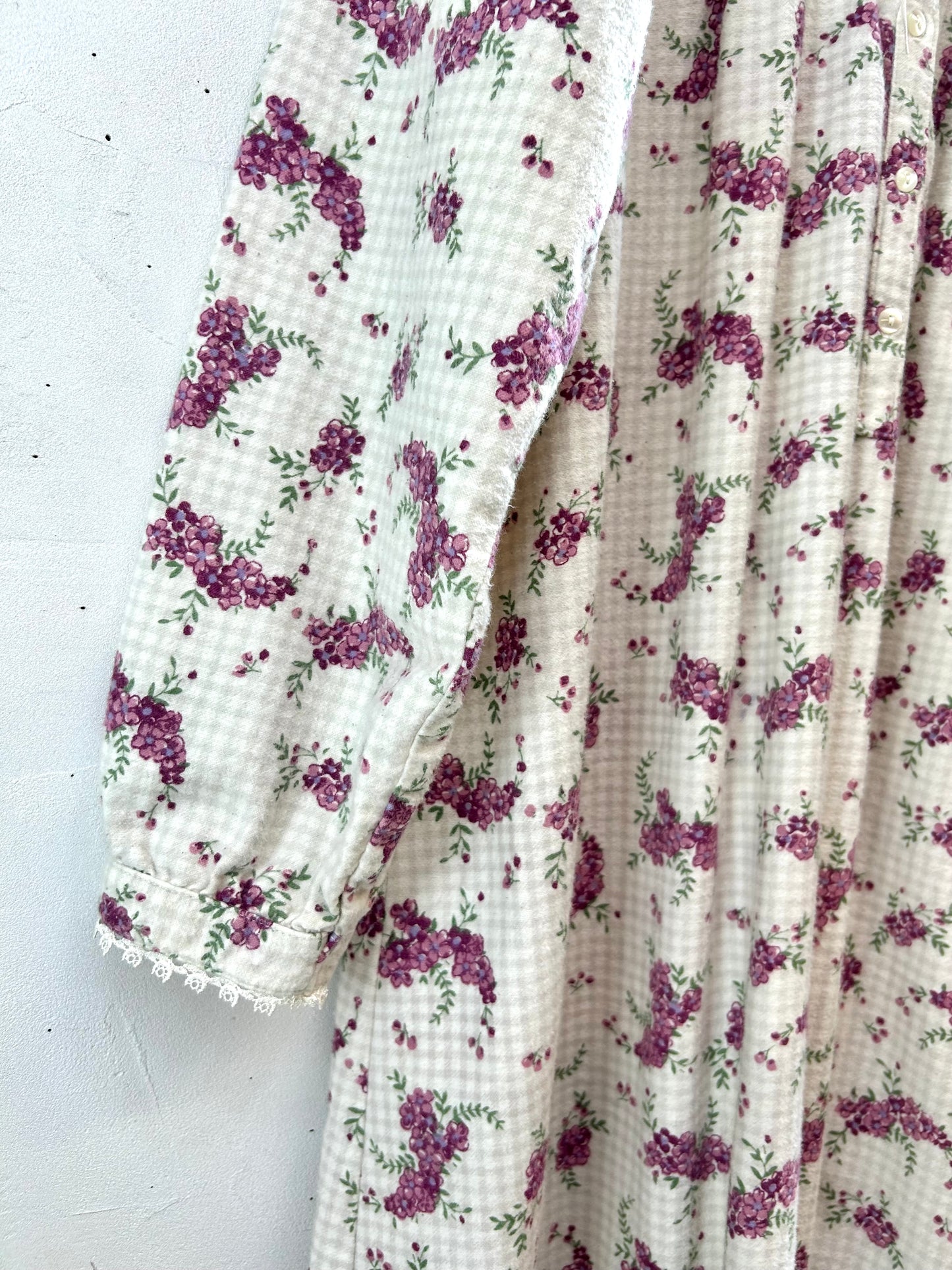 Vintage Flannel Dress  [J287469]