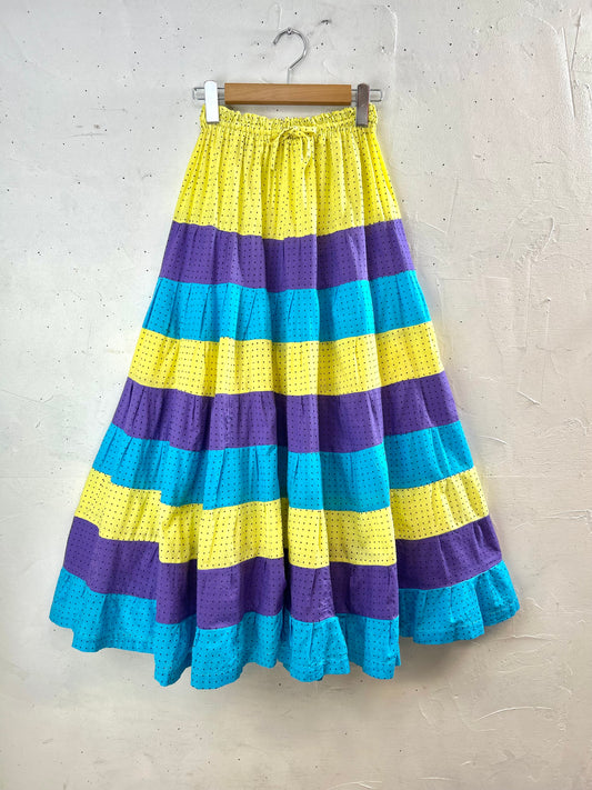 Vintage Tiered Skirt [D30057]