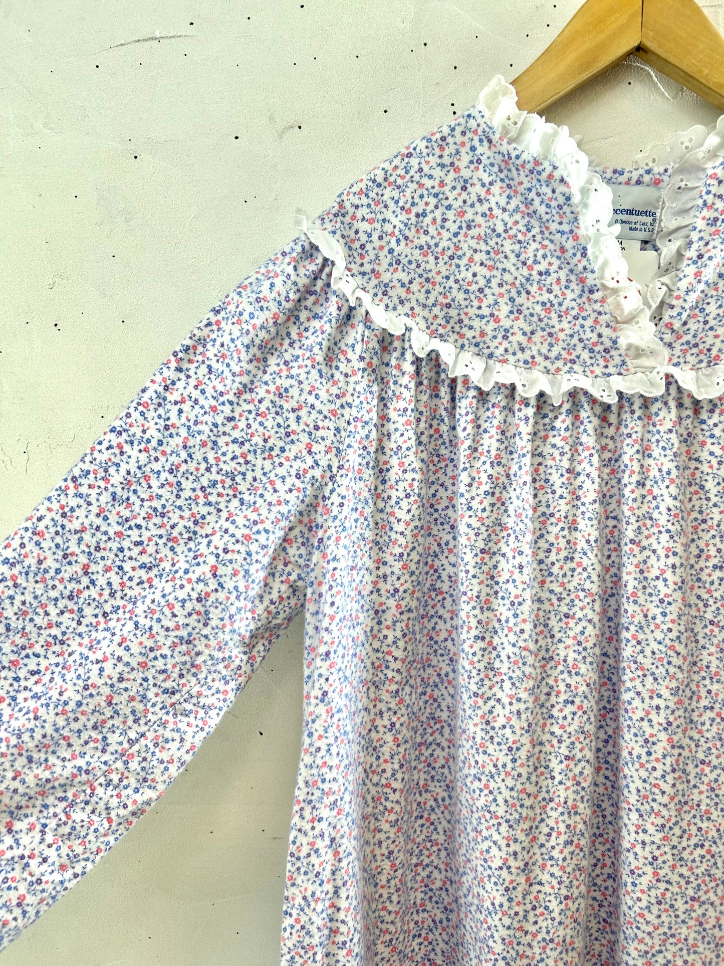 Vintage Flannel Dress MADE IN USA [J28746]