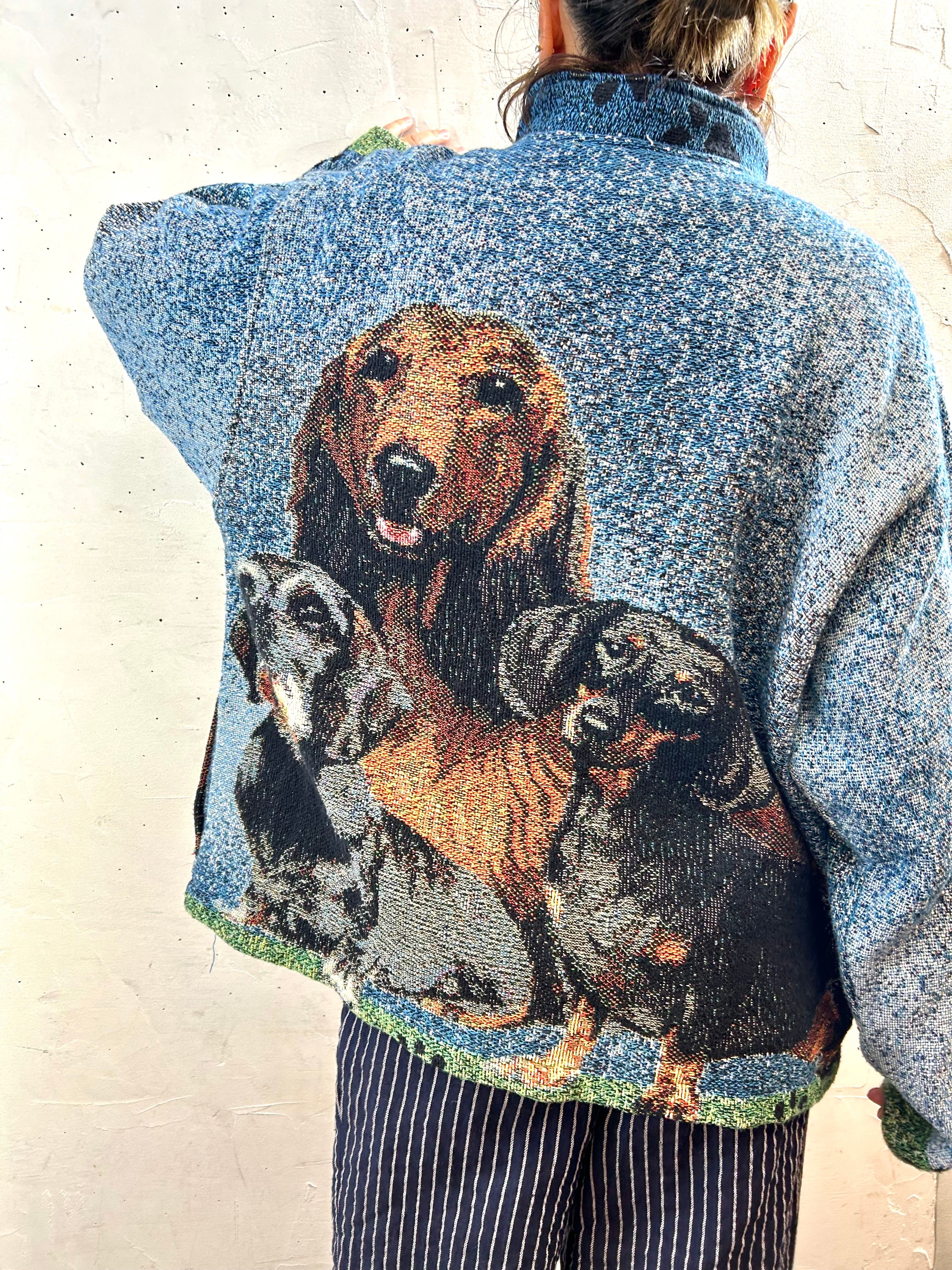 SUGAR STREET WEAVERS 風景柄 スタンドカラージャケット Vintage Rug Jacket MADE IN USA 〜SUGAR STREET WEAVERS〜 [H28318