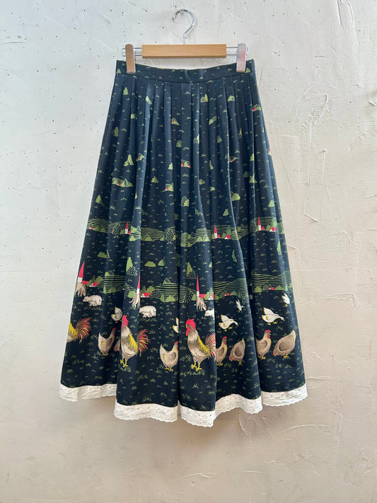 Vintage End Pattern Tyrol Skirt  [C29633]