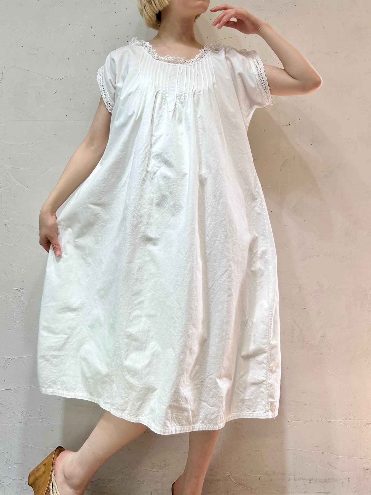 '40s-'50s Vintage Nightie Dress [E27125]