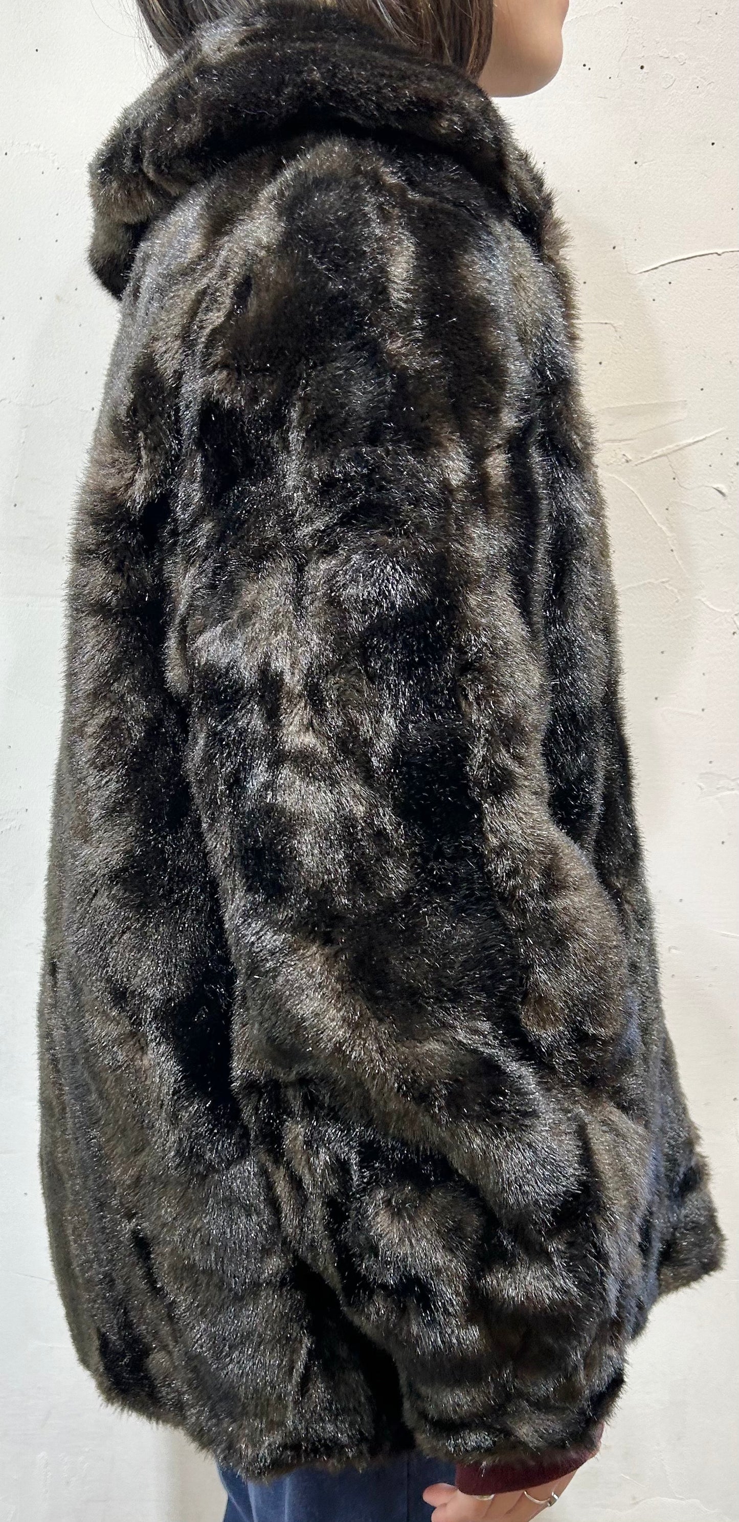 ‘50-’60sVintage Eco Fur Coat [L25721]