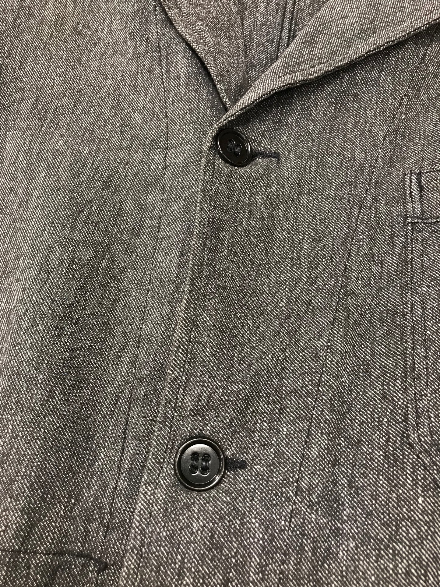 ’50s Vintage Black Chambray Atelier Coat 〜SOLIDA〜 [J25230]