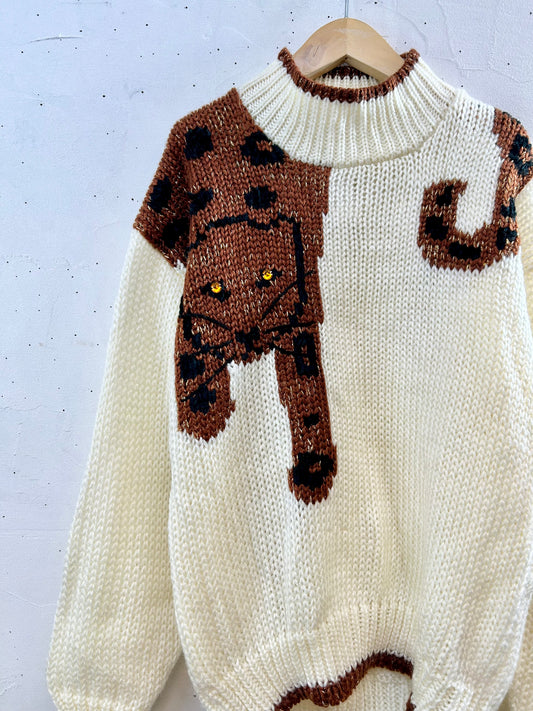 Vintage Hand Knit Sweater [J28753]