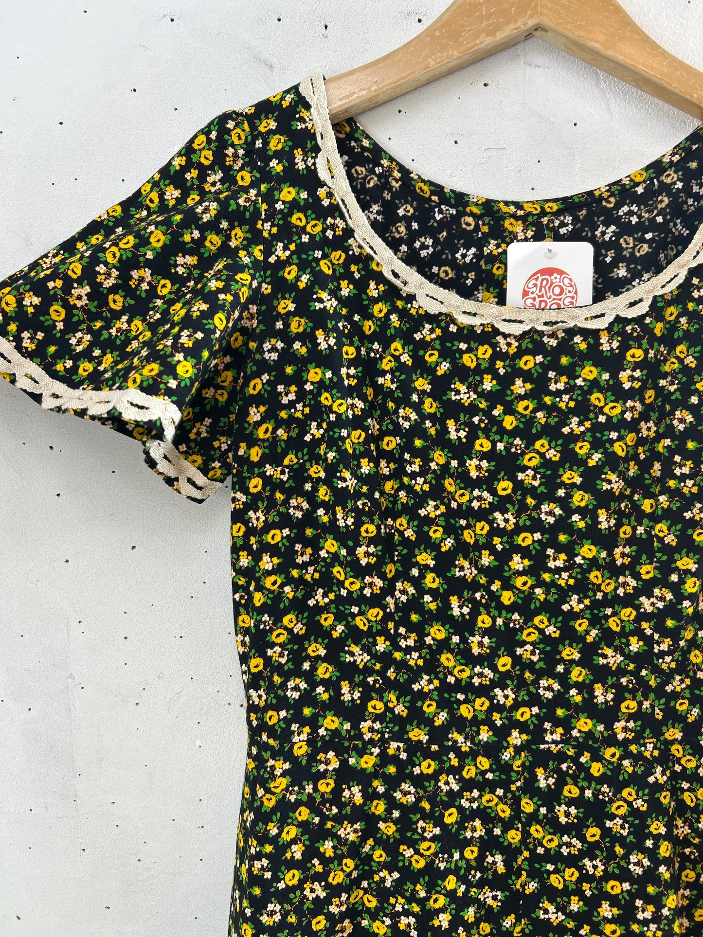 Vintage Flower Dress  [A29424]