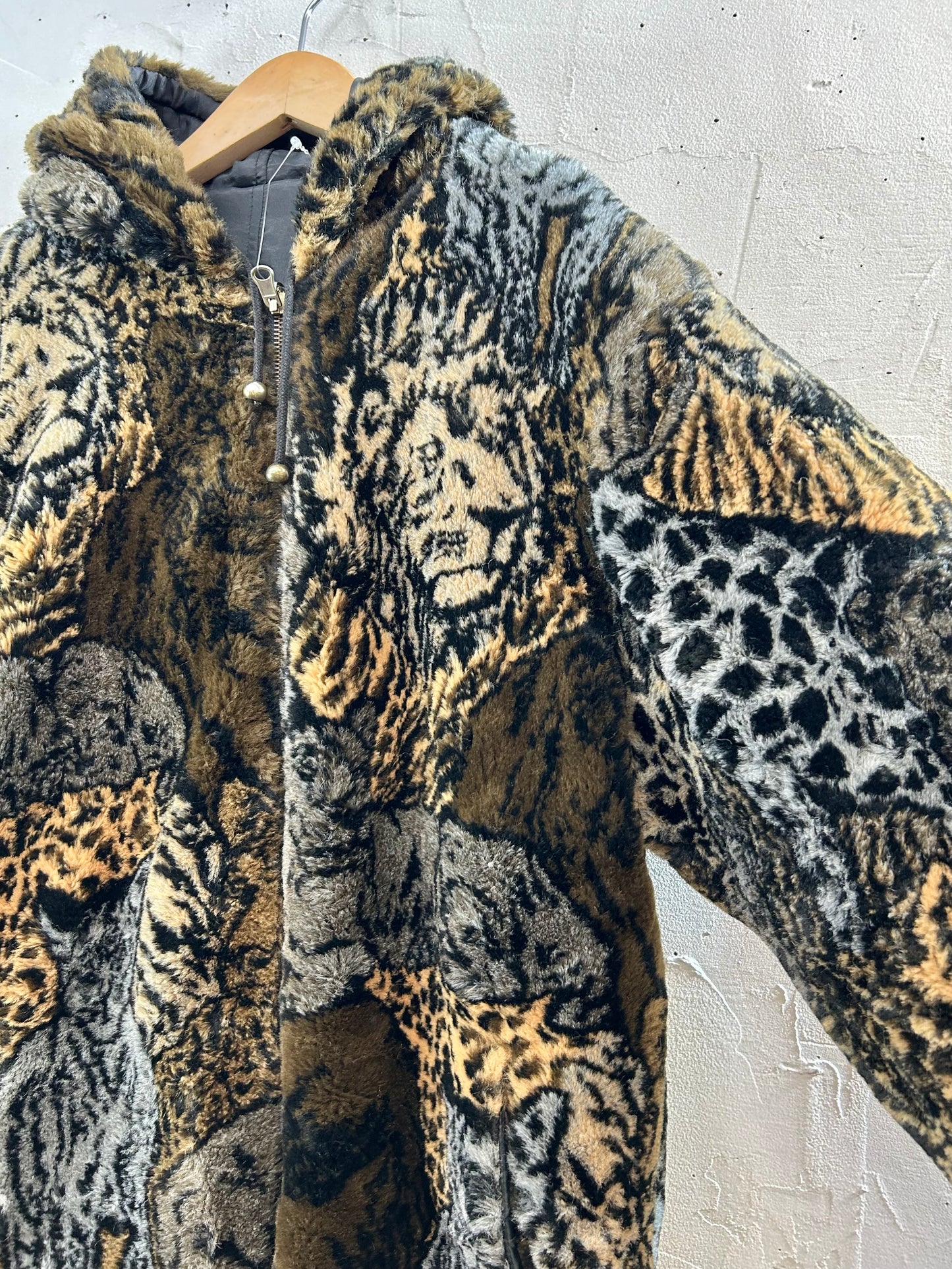 Vintage Reversible Eco Fur Jacket [J28756]