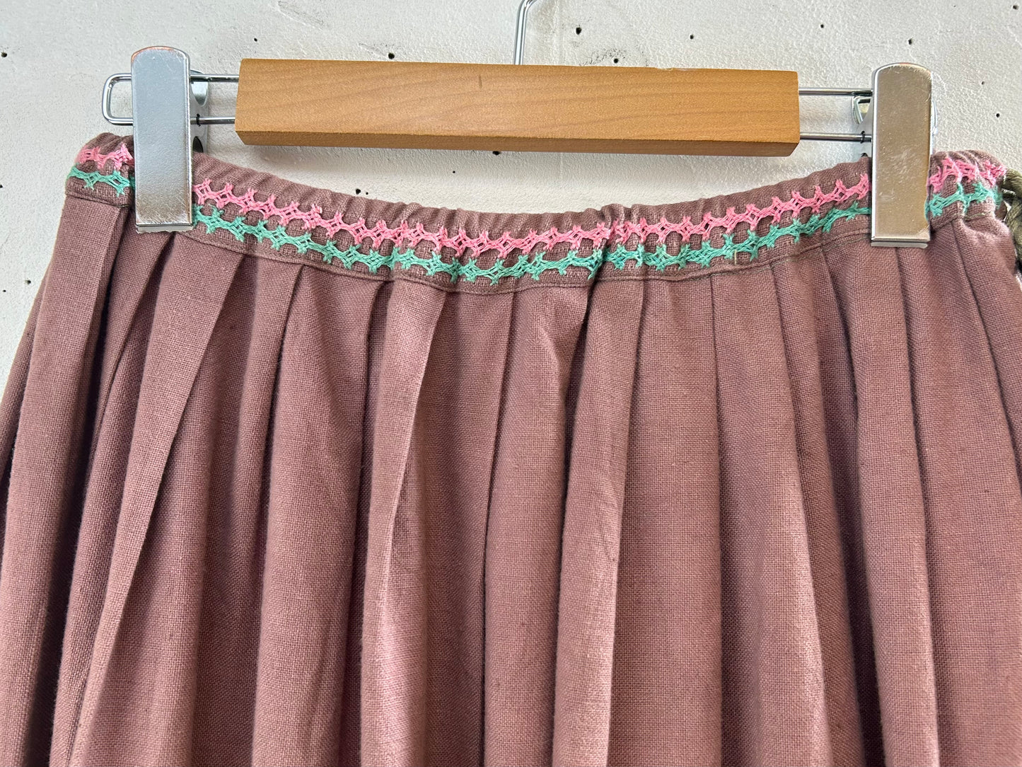 Vintage Mirror Work Embroidery Skirt [E30276]