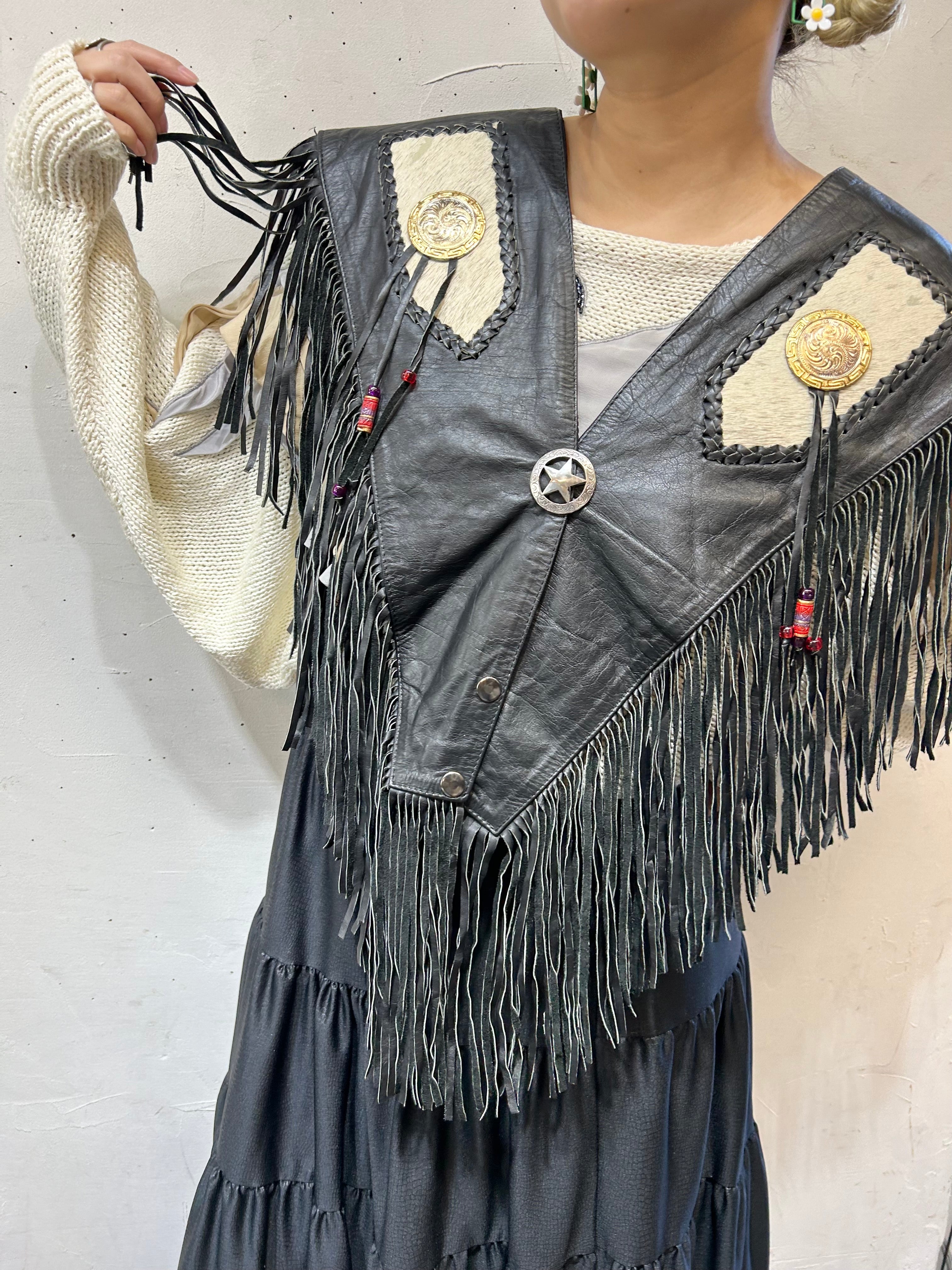 Vintage Leather Detachable Collar 〜Chasser〜 [L25724