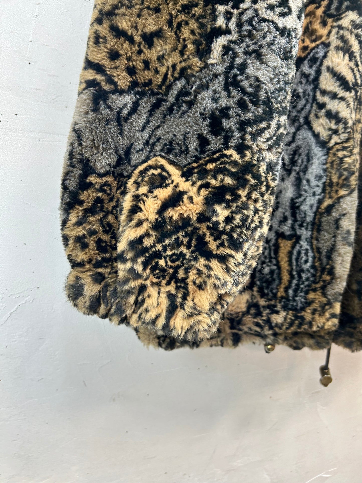 Vintage Reversible Eco Fur Jacket [J28756]