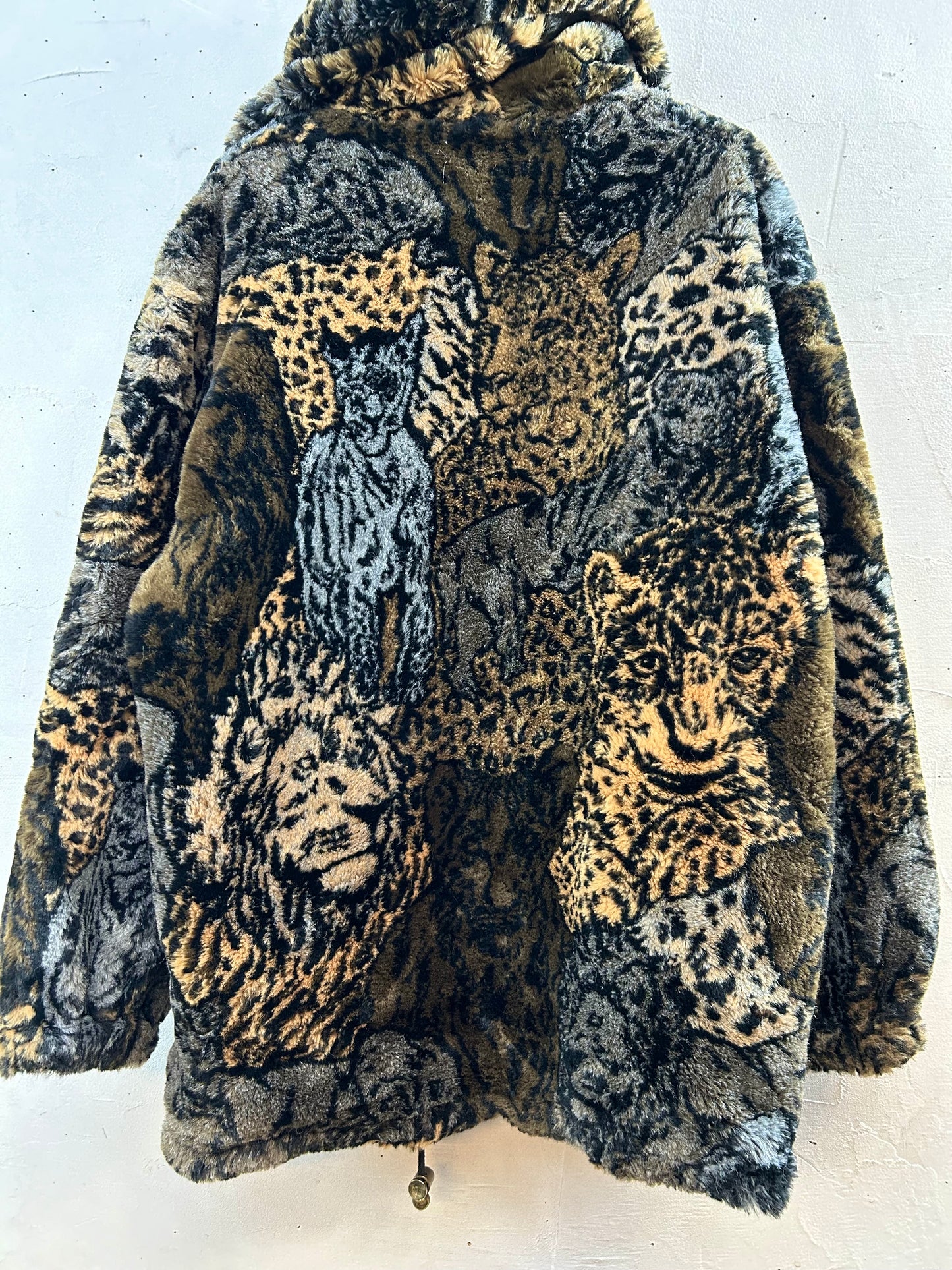 Vintage Reversible Eco Fur Jacket [J28756]