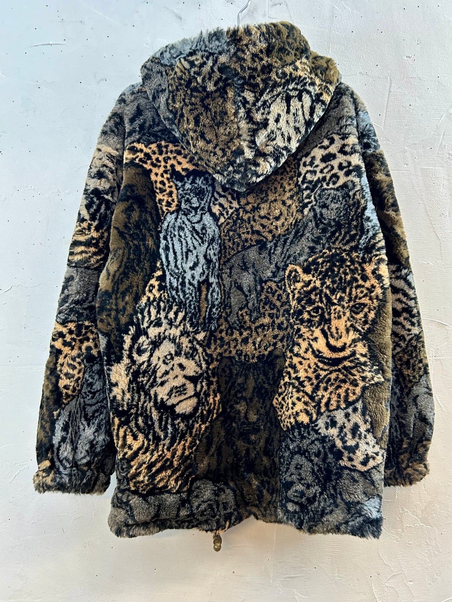 Vintage Reversible Eco Fur Jacket [J28756]