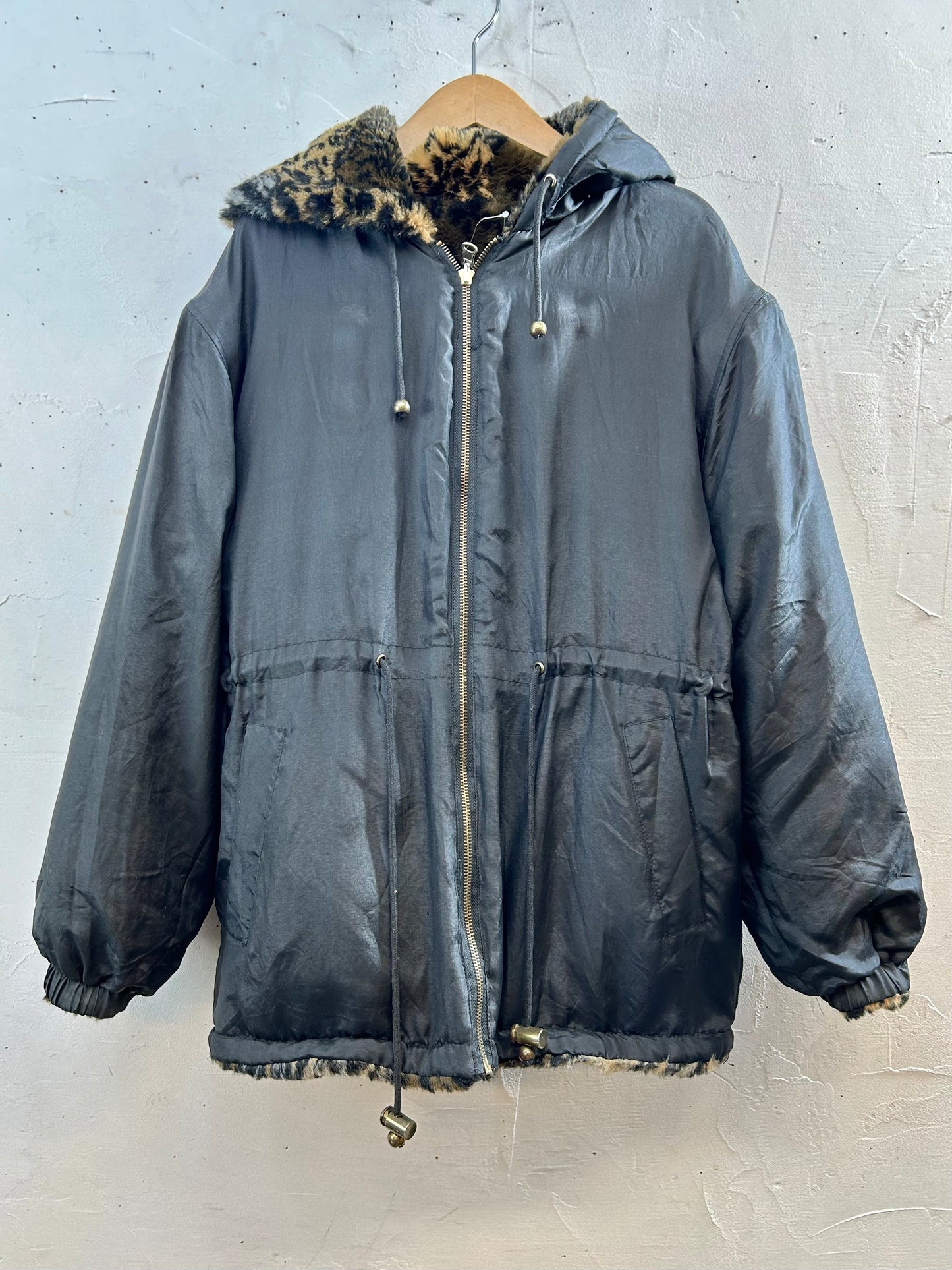 Vintage Reversible Eco Fur Jacket [J28756]