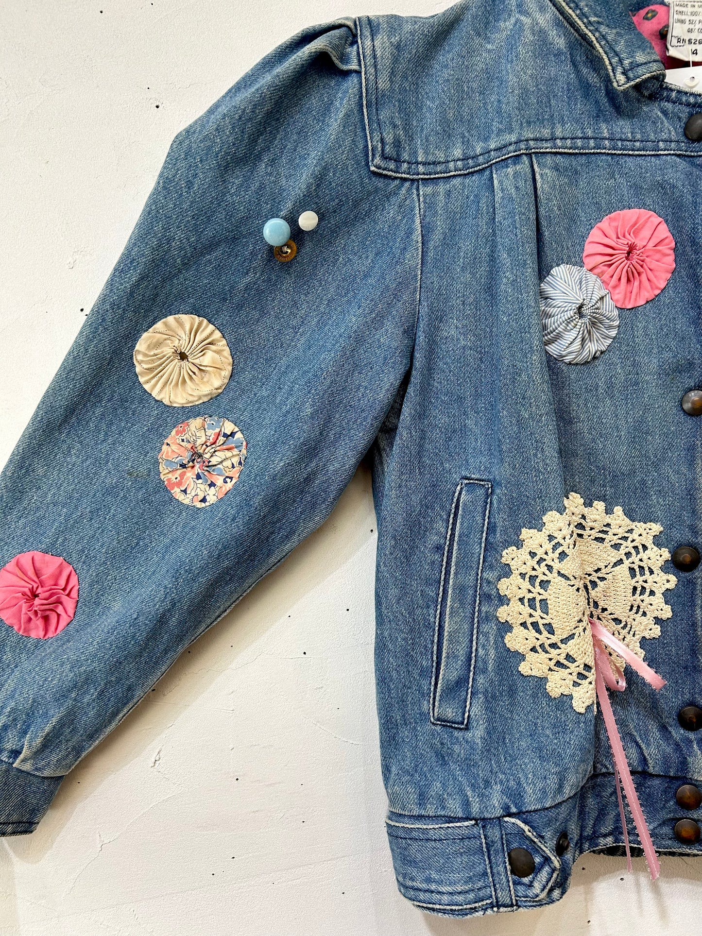 ′80s Vintage Custom Denim Jacket [I25068]