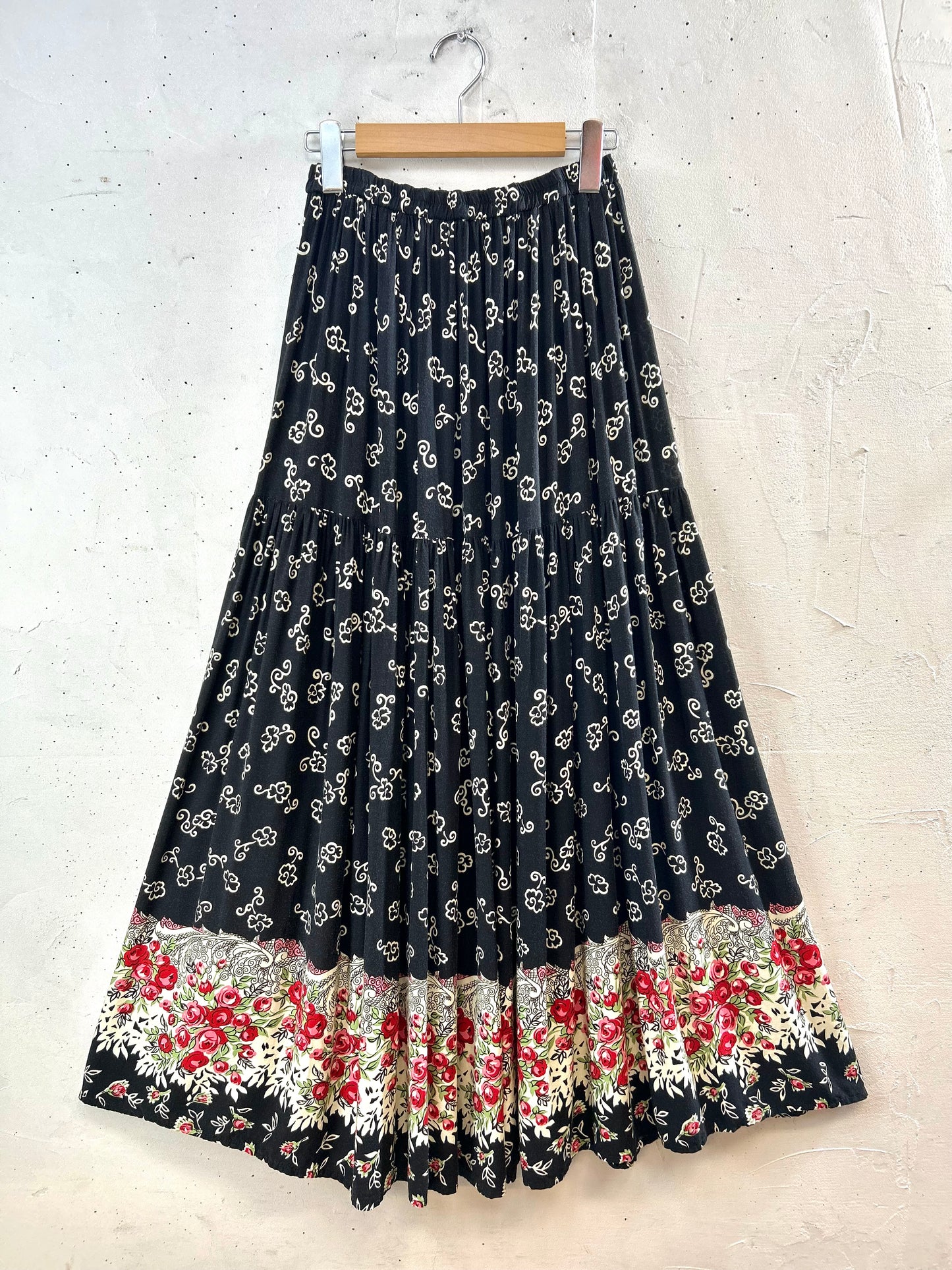 Vintage Tiered Skirt MADE IN USA [F30482]