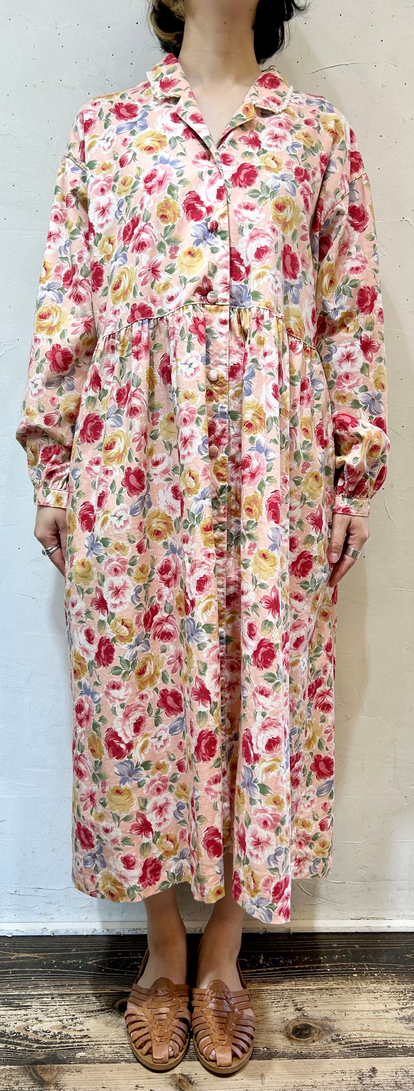 Vintage Flower Dress [K25444]