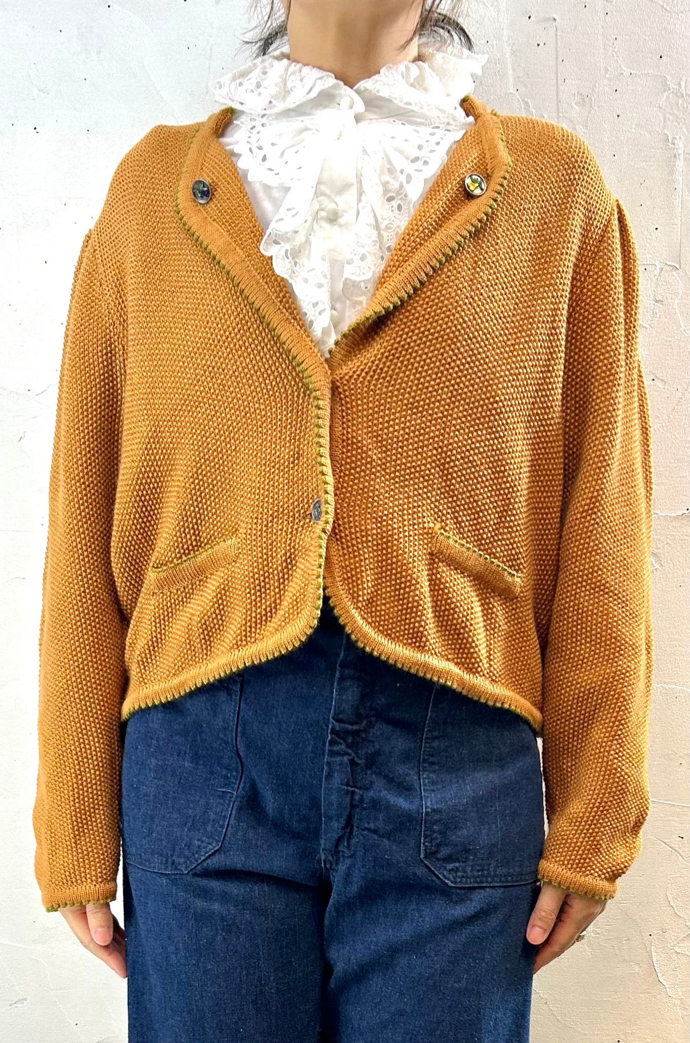 Vintage Tyrol Knit Cardigan 〜STAPF〜 MADE IN AUSTRIA  [I28542]