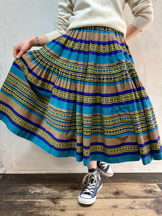 ’50s-’60s Vintage Skirt [C26460]