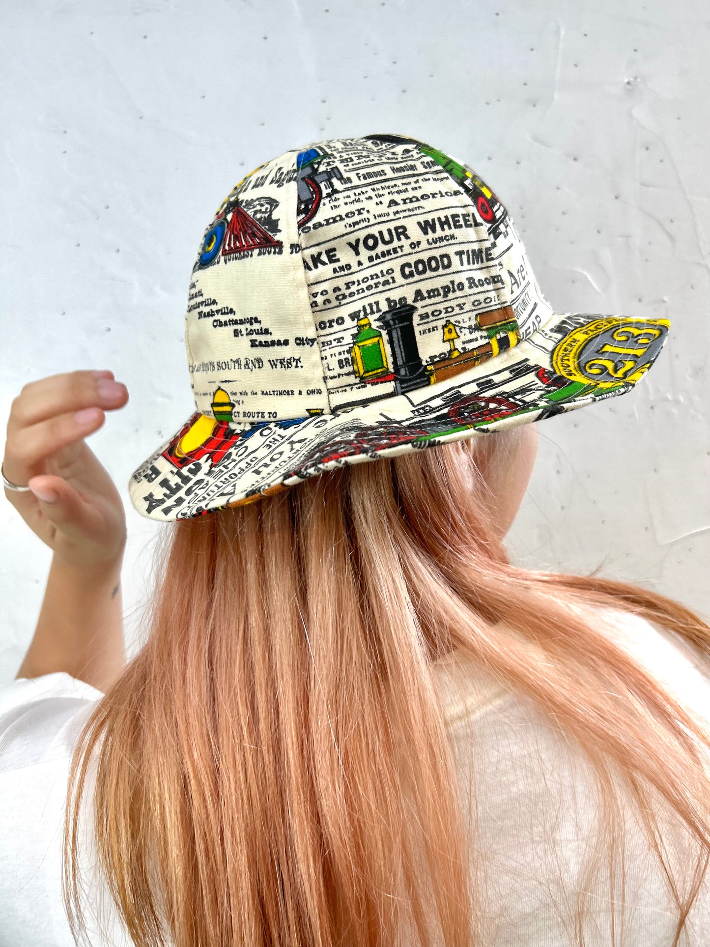 Vintage Fabric Train Hat 〜Amy Nina〜 [F27660]