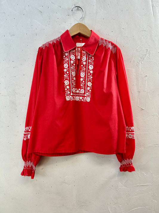 Vintage Embroidery Tunic [I28545]