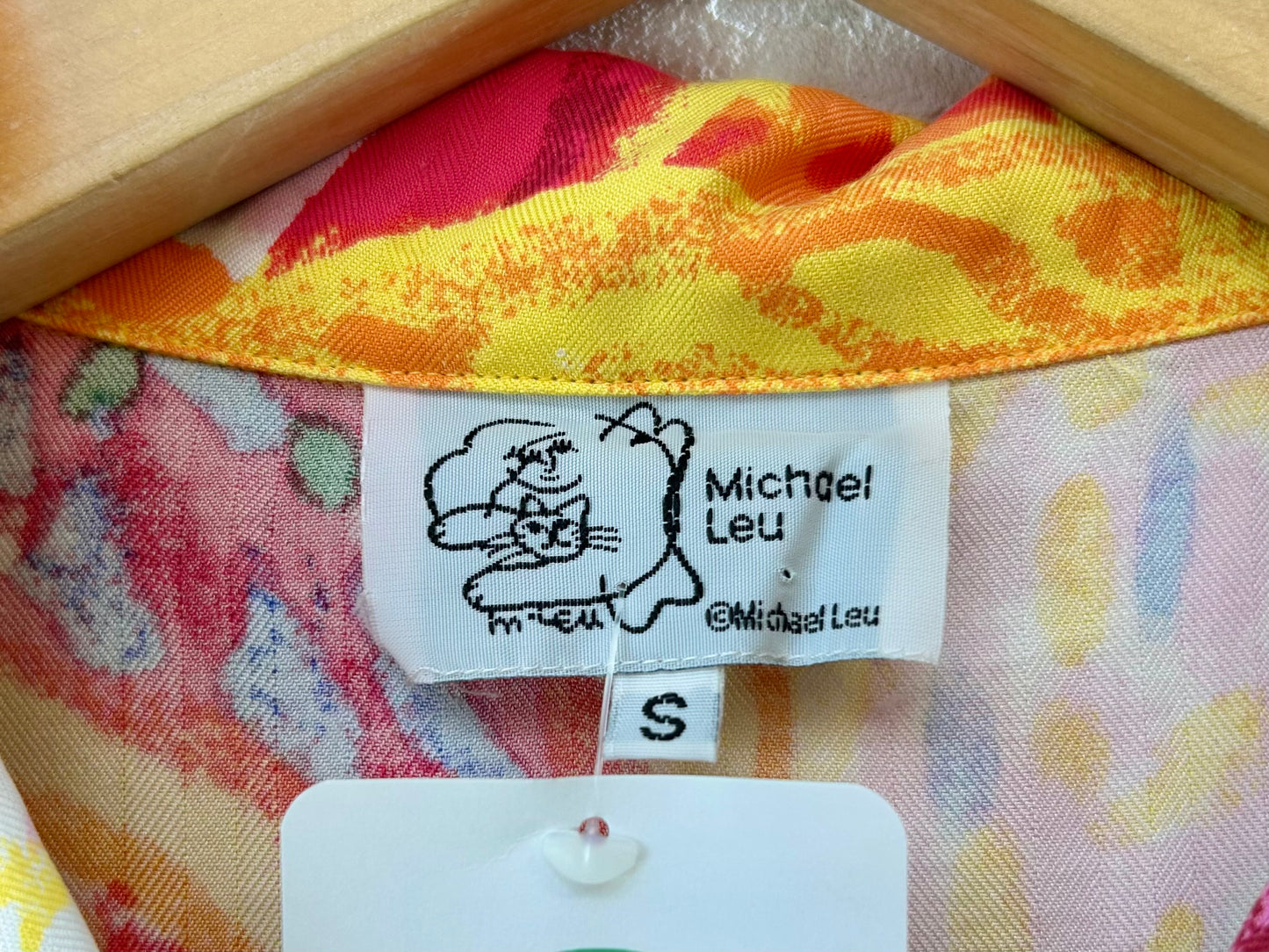 Vintage Silk Shirt 〜Michael Leu〜 [F30494]