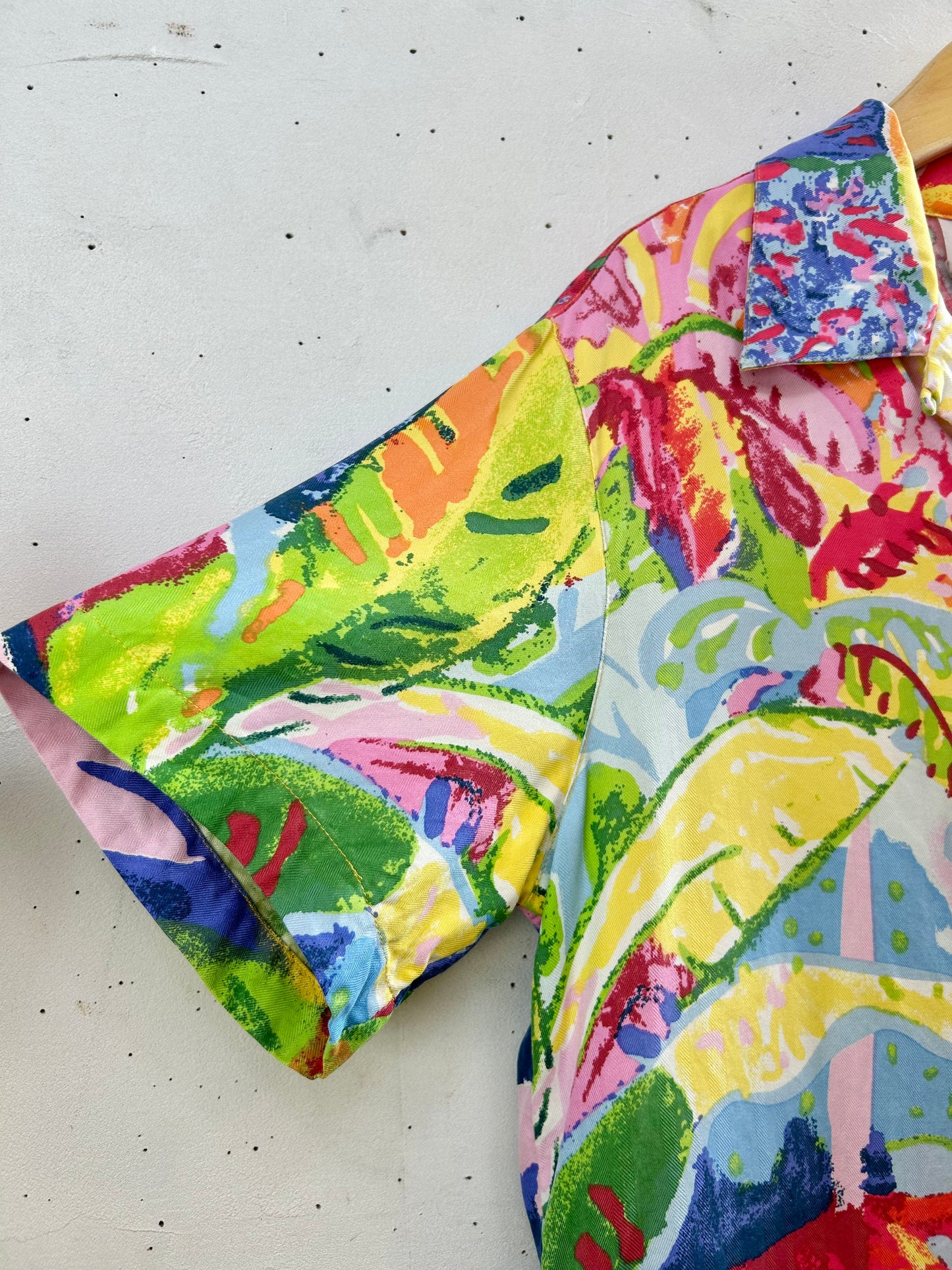 Vintage Silk Shirt 〜Michael Leu〜 [F30494]