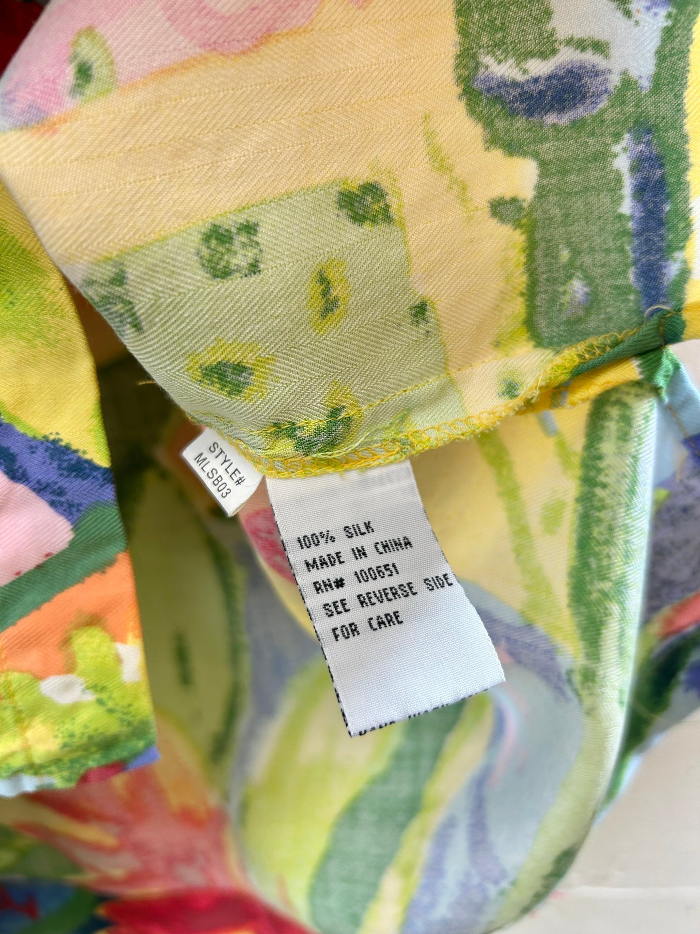 Vintage Silk Shirt 〜Michael Leu〜 [F30494]