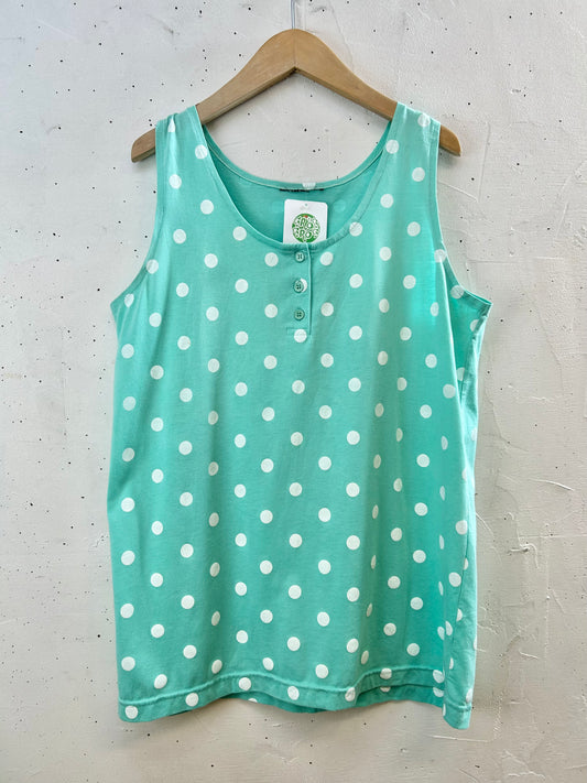 Vintage Henry Neck Tank Top [F30491]