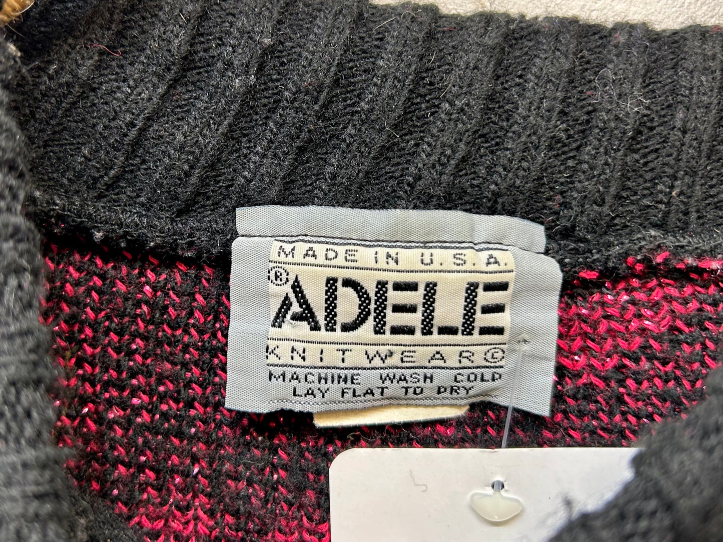 ’80s Vintage Fancy Knit Sweater 〜ADELE〜［A25977］