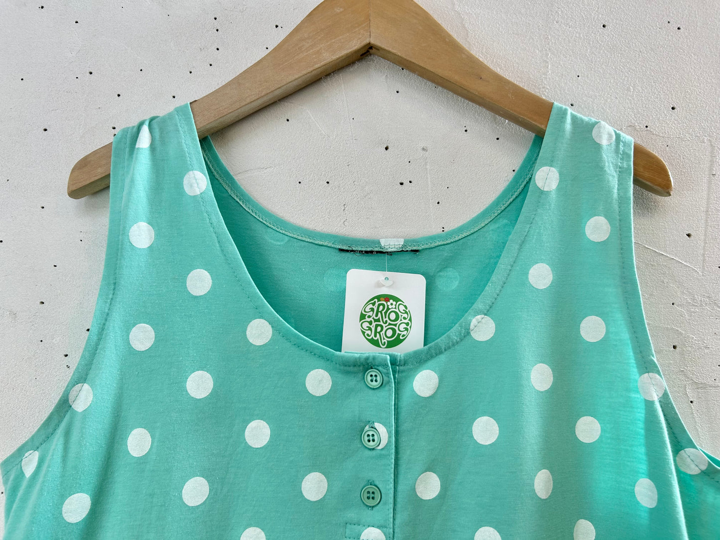 Vintage Henry Neck Tank Top [F30491]