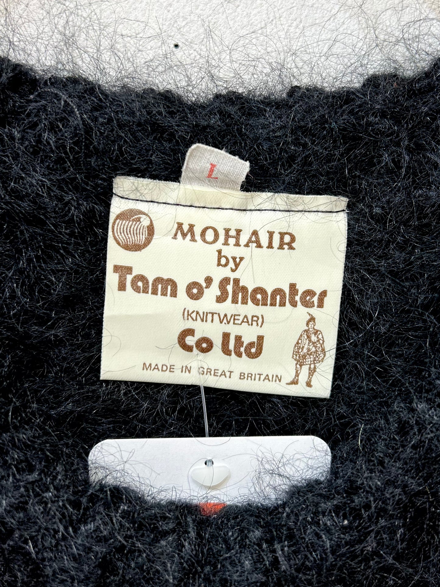 Vintage Mohair Knit Sweater MADE IN GREAT BRITAIN [L25848]