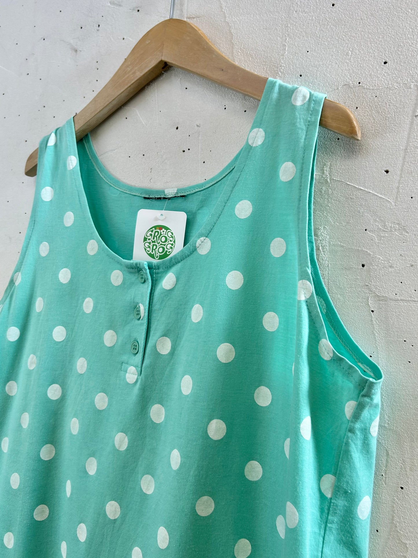 Vintage Henry Neck Tank Top [F30491]