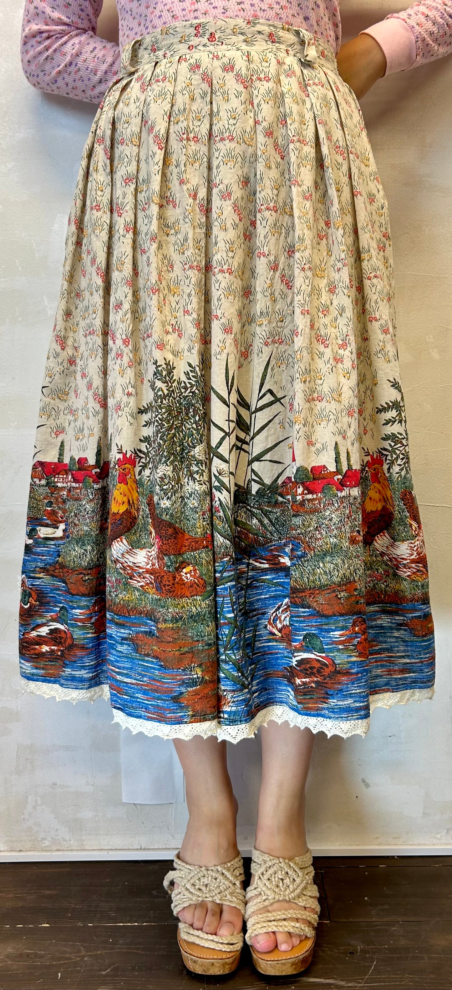 Vintage End Pattern Skirt [H28330]